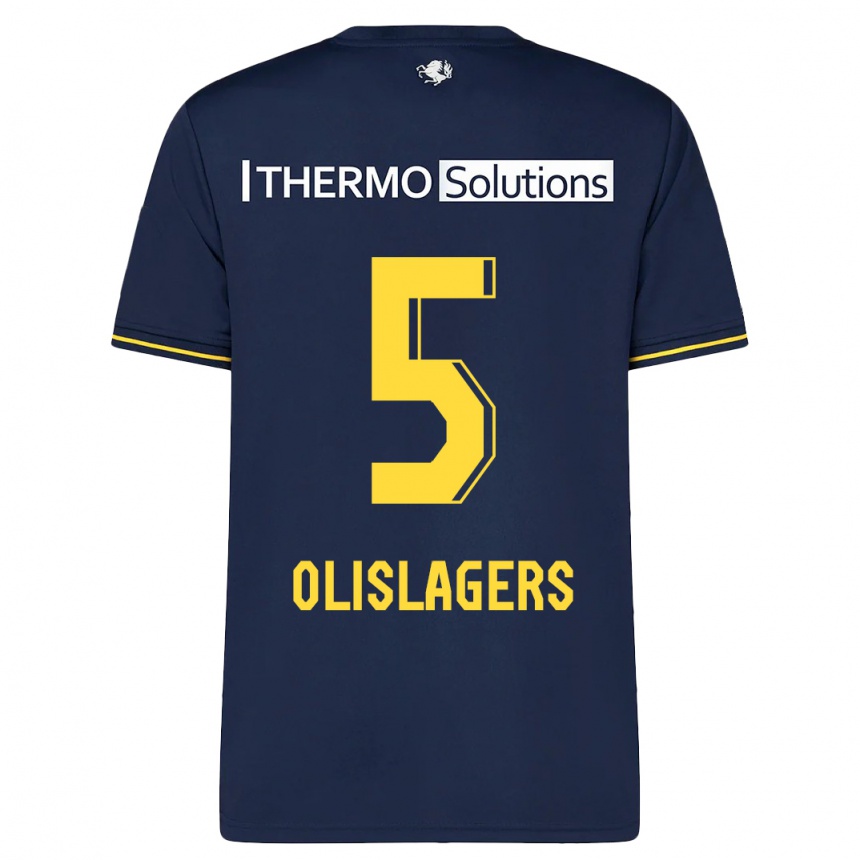 Men Football Marisa Olislagers #5 Navy Away Jersey 2023/24 T-Shirt