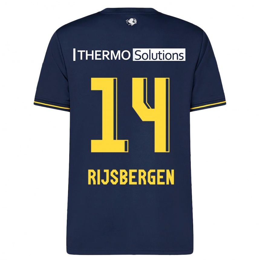 Men Football Liz Rijsbergen #14 Navy Away Jersey 2023/24 T-Shirt