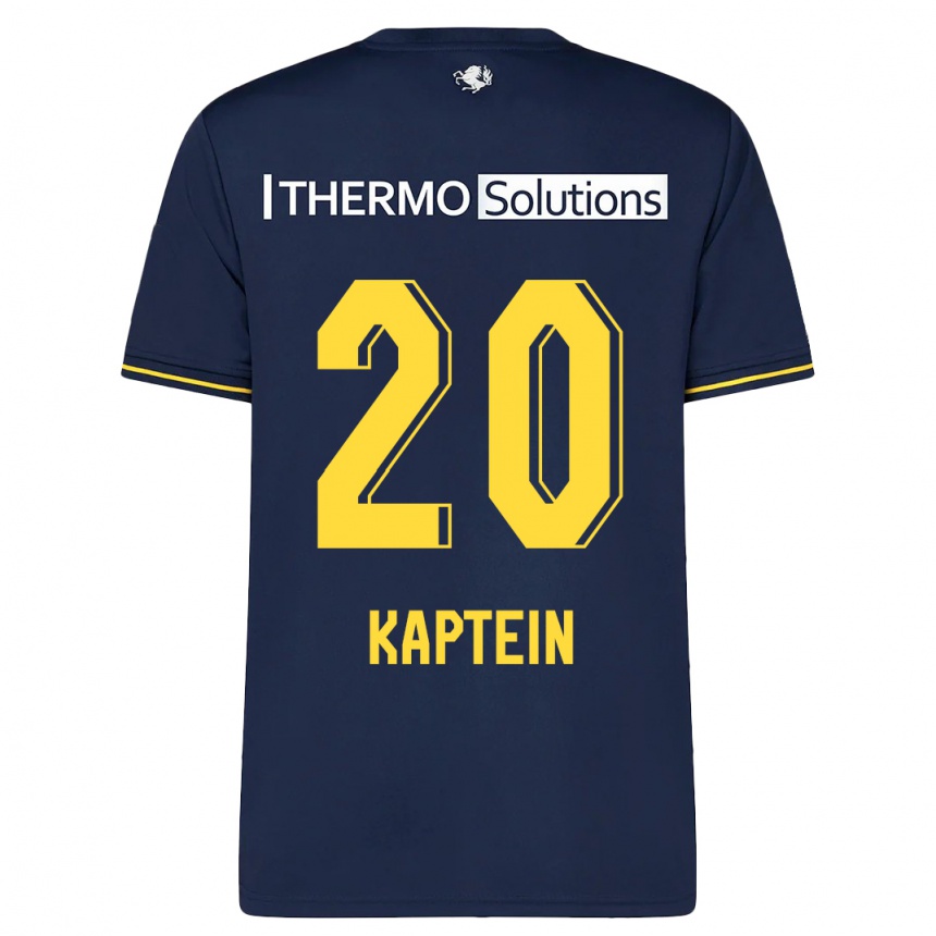 Men Football Wieke Kaptein #20 Navy Away Jersey 2023/24 T-Shirt