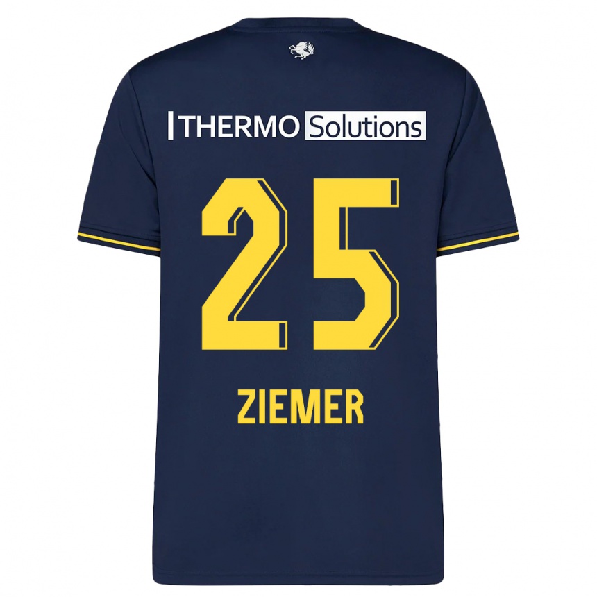 Men Football Taylor Ziemer #25 Navy Away Jersey 2023/24 T-Shirt