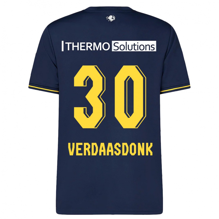 Men Football Suus Verdaasdonk #30 Navy Away Jersey 2023/24 T-Shirt