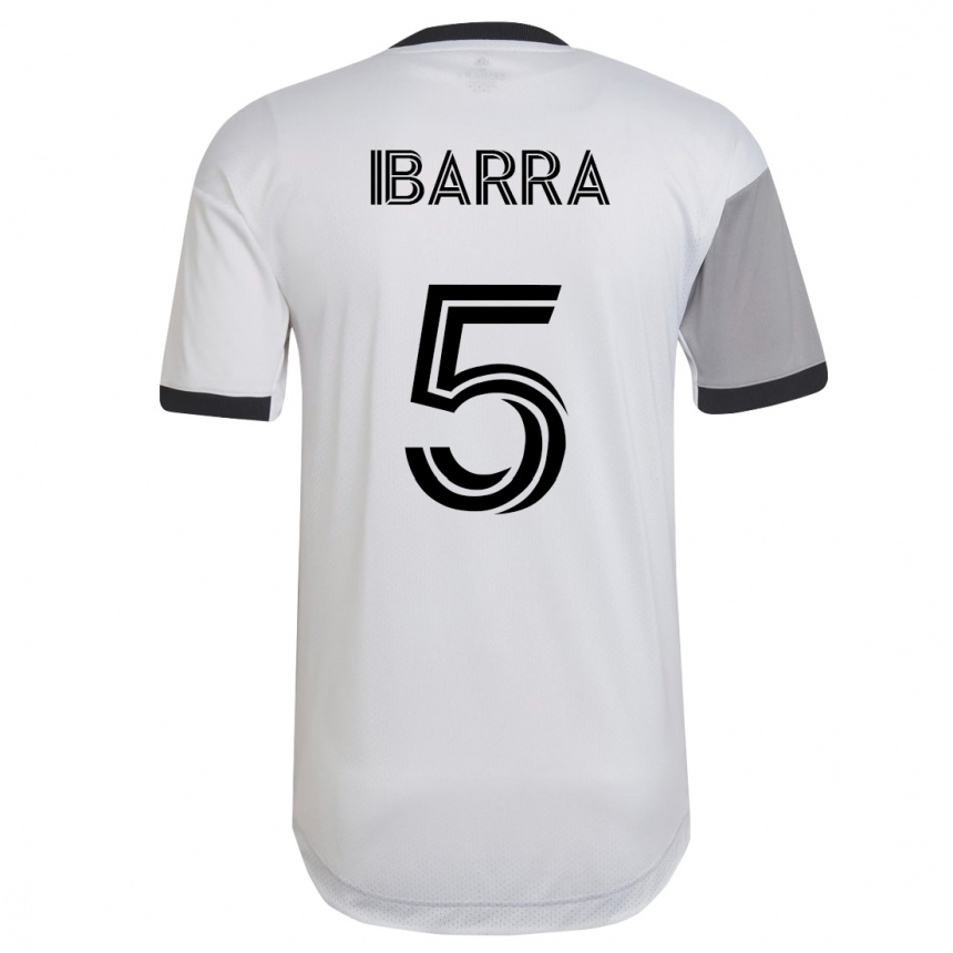 Men Football Franco Ibarra #5 White Away Jersey 2023/24 T-Shirt