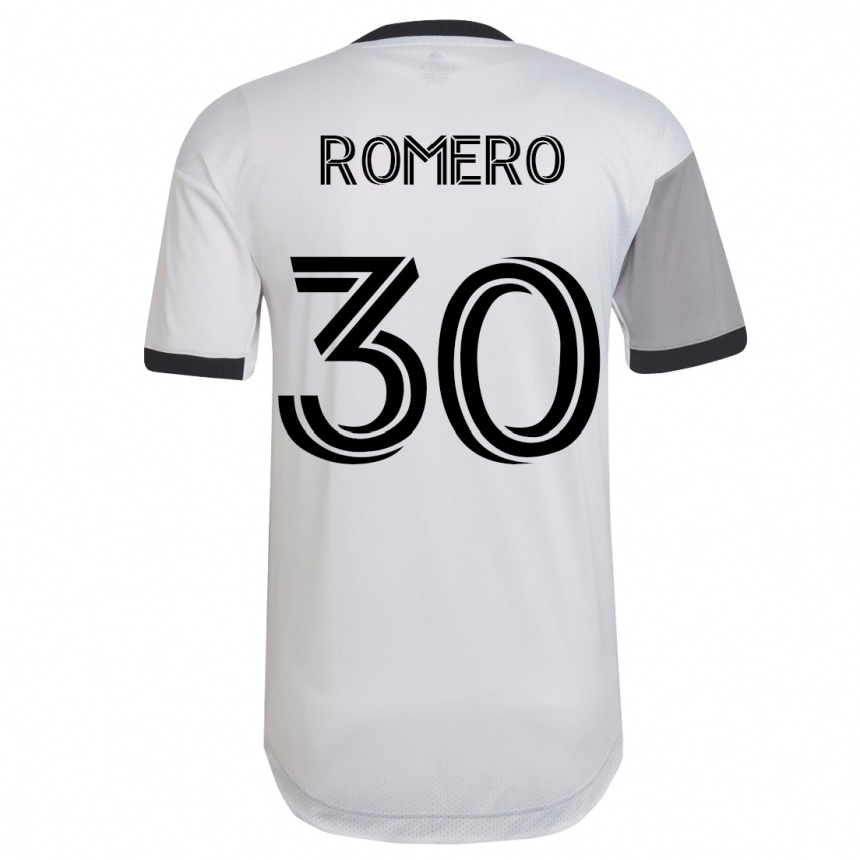 Men Football Tomás Romero #30 White Away Jersey 2023/24 T-Shirt