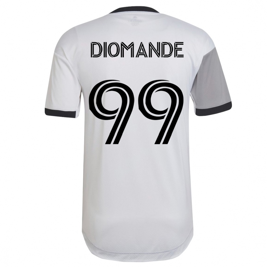 Men Football Adama Diomande #99 White Away Jersey 2023/24 T-Shirt