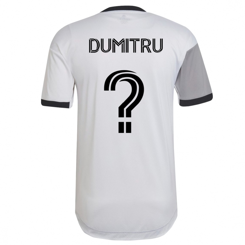 Men Football Andrei Dumitru #0 White Away Jersey 2023/24 T-Shirt