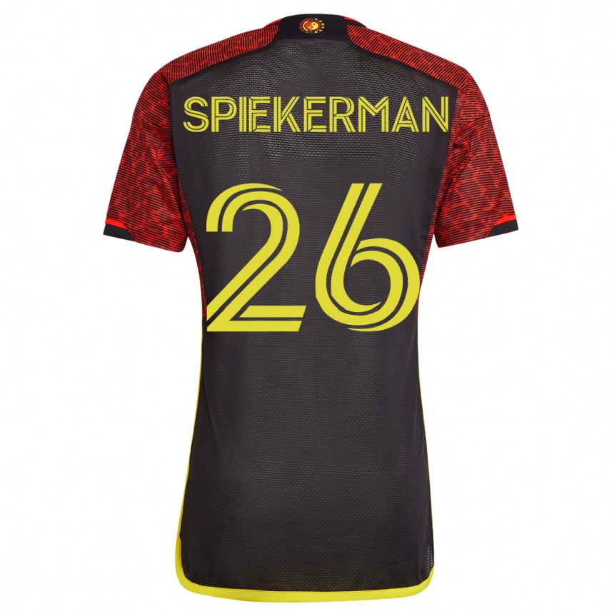 Men Football Stephanie Spiekerman #26 Orange Away Jersey 2023/24 T-Shirt