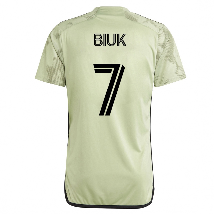 Men Football Stipe Biuk #7 Green Away Jersey 2023/24 T-Shirt