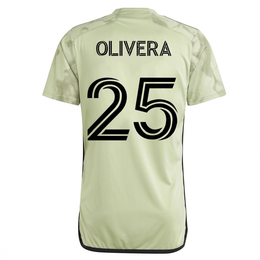 Men Football Cristian Olivera #25 Green Away Jersey 2023/24 T-Shirt