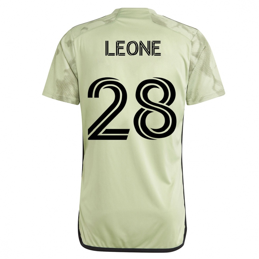 Men Football Tony Leone #28 Green Away Jersey 2023/24 T-Shirt