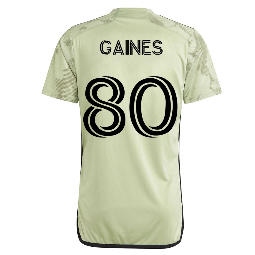 Men Football Julian Gaines #80 Green Away Jersey 2023/24 T-Shirt