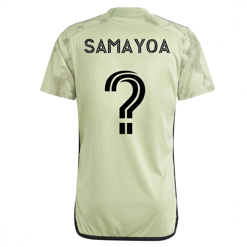 Men Football Adriano Samayoa #0 Green Away Jersey 2023/24 T-Shirt