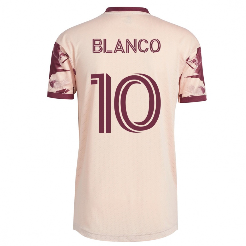 Men Football Sebastián Blanco #10 Off-White Away Jersey 2023/24 T-Shirt
