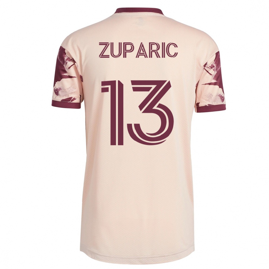 Men Football Dario Zuparic #13 Off-White Away Jersey 2023/24 T-Shirt