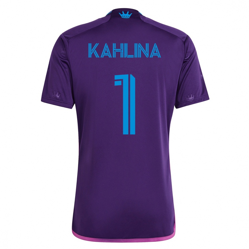 Men Football Kristijan Kahlina #1 Violet Away Jersey 2023/24 T-Shirt