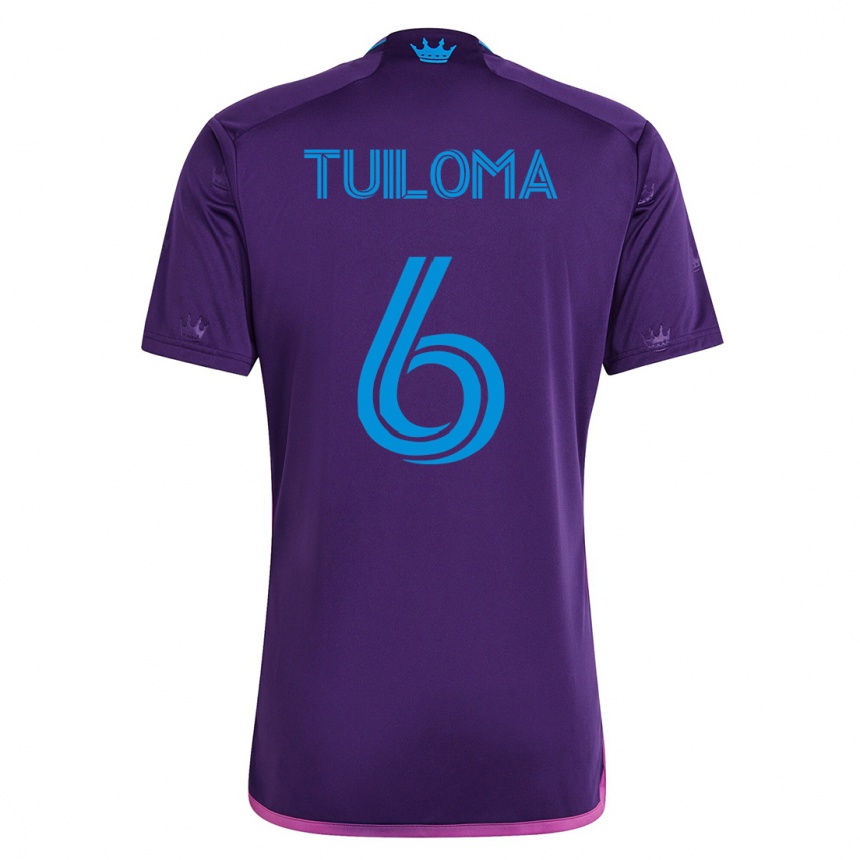 Men Football Bill Tuiloma #6 Violet Away Jersey 2023/24 T-Shirt