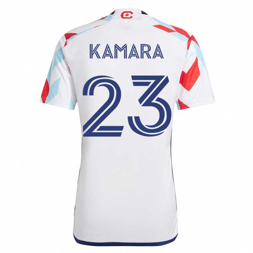 Men Football Kei Kamara #23 White Blue Away Jersey 2023/24 T-Shirt