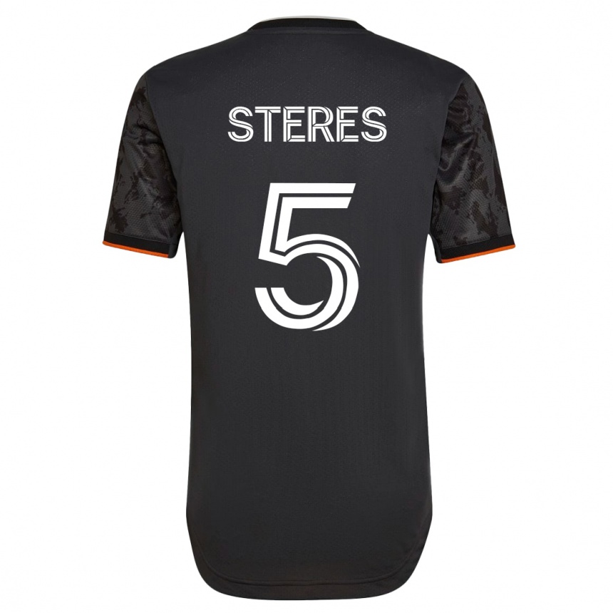 Men Football Daniel Steres #5 Black Away Jersey 2023/24 T-Shirt