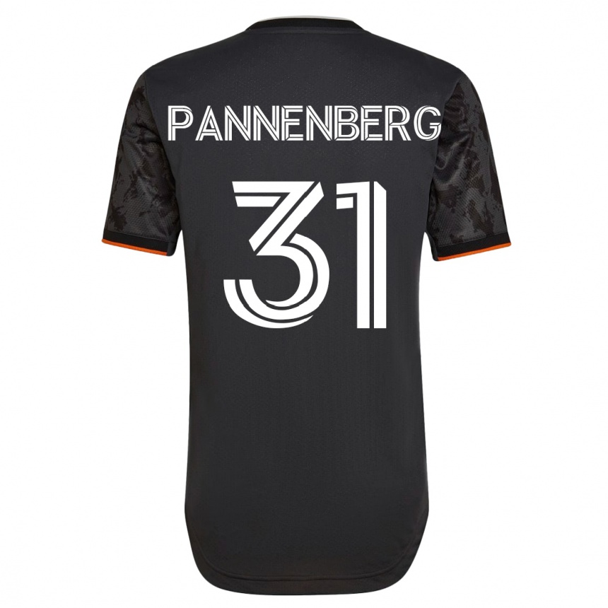 Men Football Andrew Pannenberg #31 Black Away Jersey 2023/24 T-Shirt