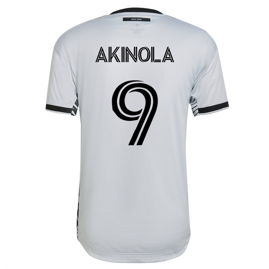 Men Football Ayo Akinola #9 White Away Jersey 2023/24 T-Shirt