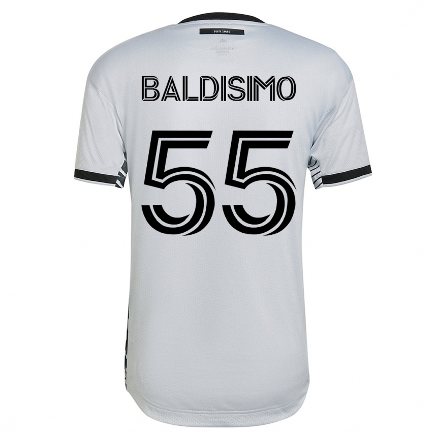 Men Football Michael Baldisimo #55 White Away Jersey 2023/24 T-Shirt