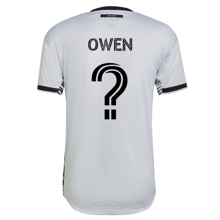 Men Football Connor Owen #0 White Away Jersey 2023/24 T-Shirt