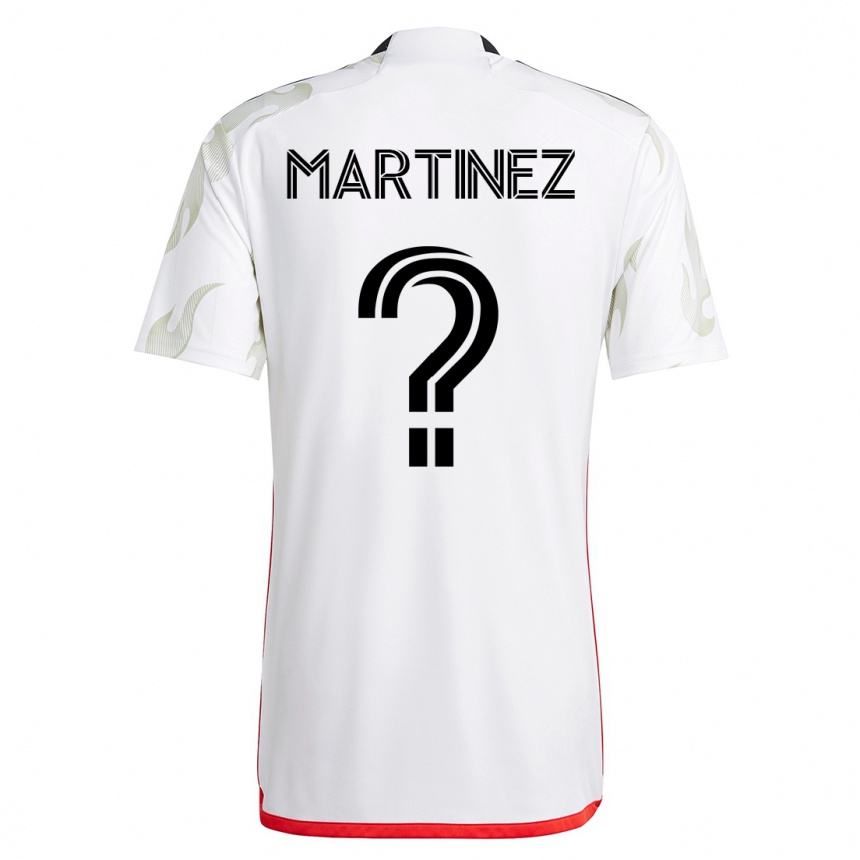 Men Football Jonathan Martinez #0 White Away Jersey 2023/24 T-Shirt