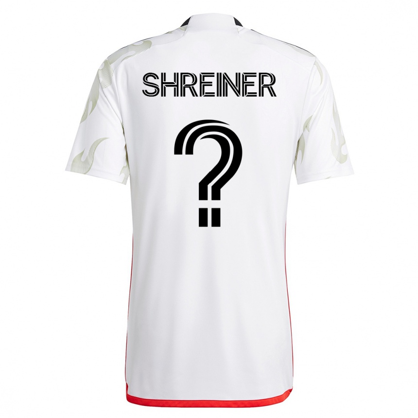Men Football Luke Shreiner #0 White Away Jersey 2023/24 T-Shirt