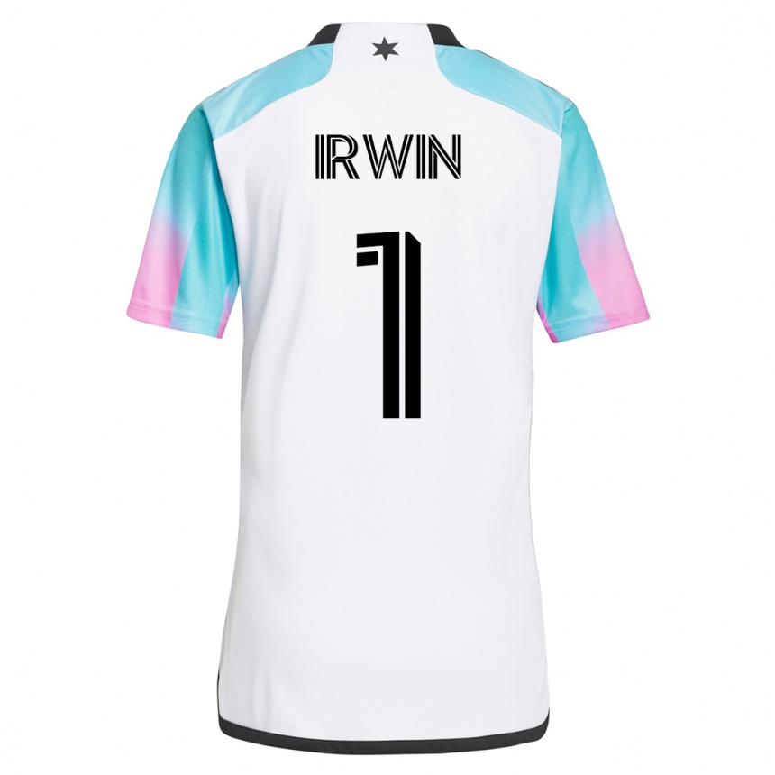 Men Football Clint Irwin #1 White Away Jersey 2023/24 T-Shirt