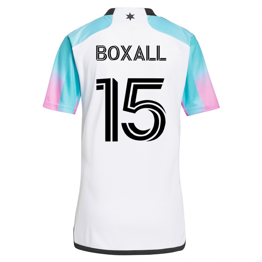Men Football Michael Boxall #15 White Away Jersey 2023/24 T-Shirt