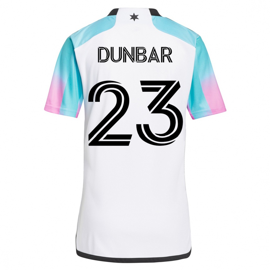 Men Football Cameron Dunbar #23 White Away Jersey 2023/24 T-Shirt
