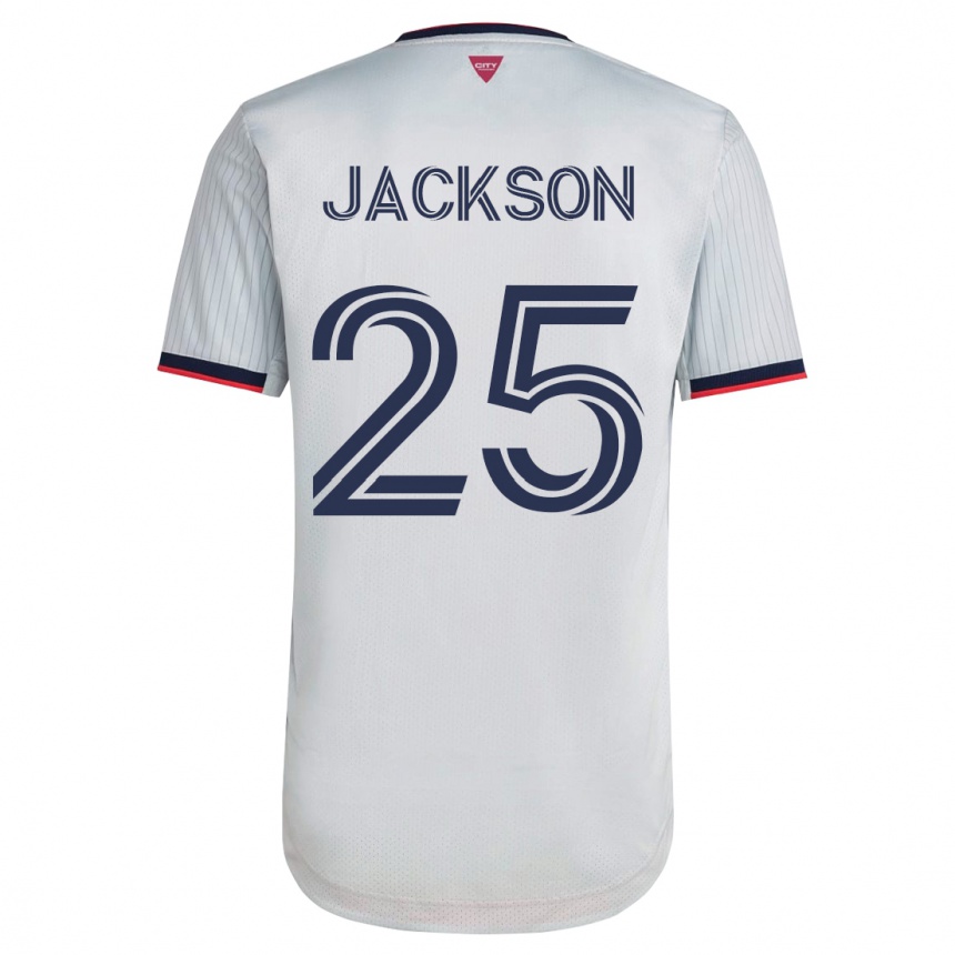 Men Football Aziel Jackson #25 White Away Jersey 2023/24 T-Shirt