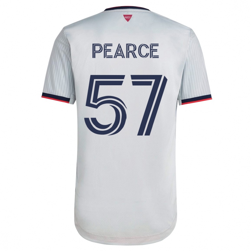 Men Football Tyson Pearce #57 White Away Jersey 2023/24 T-Shirt