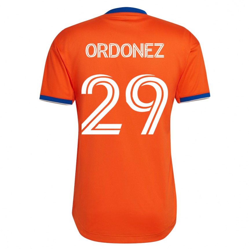 Men Football Arquímides Ordóñez #29 White Away Jersey 2023/24 T-Shirt