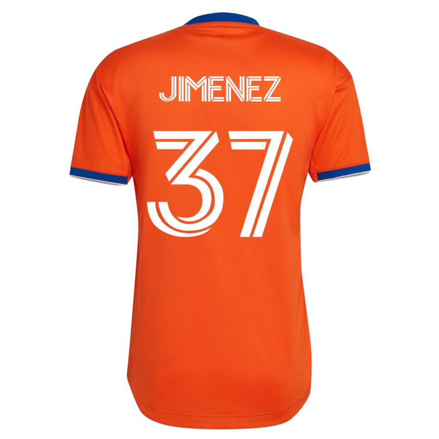 Men Football Stiven Jimenez #37 White Away Jersey 2023/24 T-Shirt