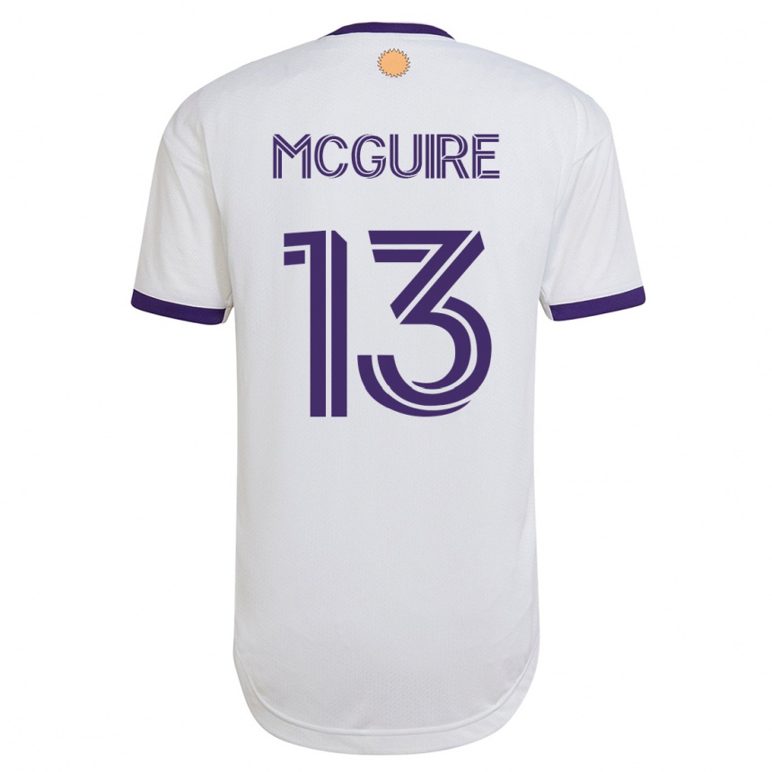Men Football Duncan Mcguire #13 White Away Jersey 2023/24 T-Shirt