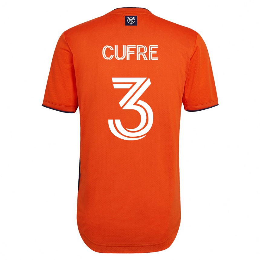 Men Football Braian Cufré #3 Black Away Jersey 2023/24 T-Shirt