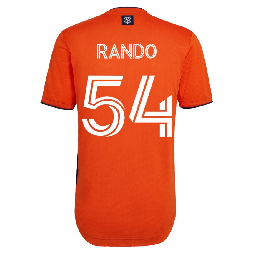 Men Football Alex Rando #54 Black Away Jersey 2023/24 T-Shirt