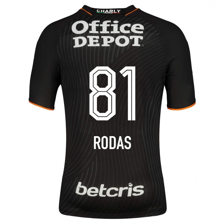 Men Football Carlos Rodas #81 Black Away Jersey 2023/24 T-Shirt