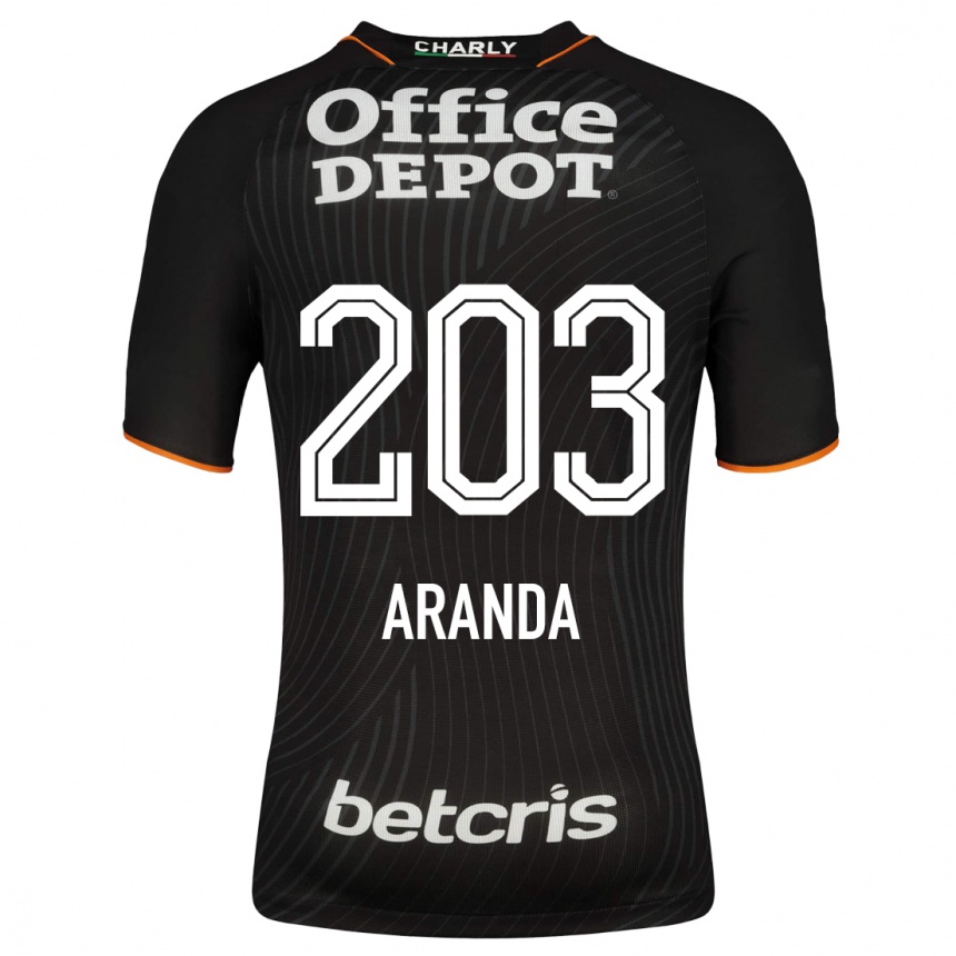 Men Football Juan Aranda #203 Black Away Jersey 2023/24 T-Shirt