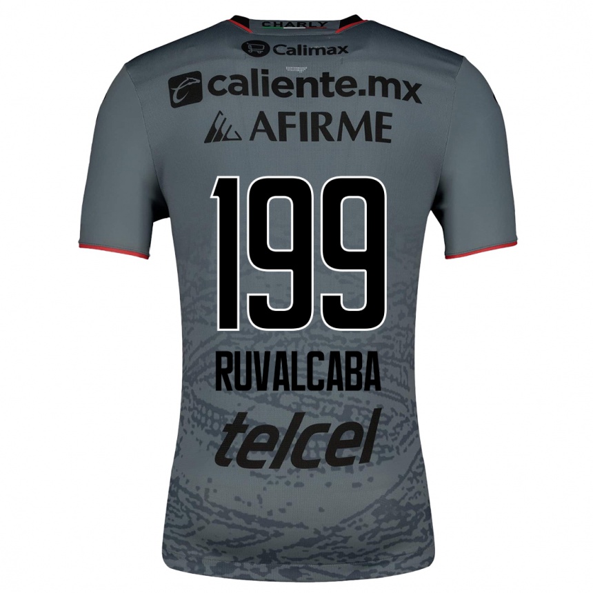 Men Football Ignacio Ruvalcaba #199 Grey Away Jersey 2023/24 T-Shirt
