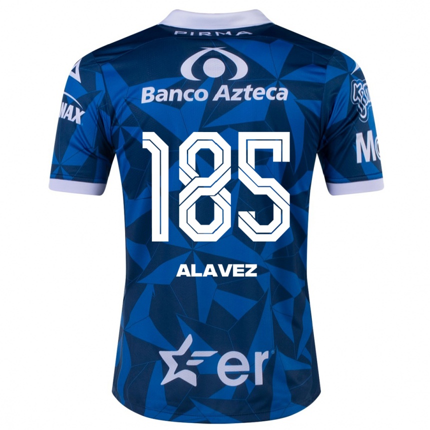 Men Football Brian Alavez #185 Blue Away Jersey 2023/24 T-Shirt