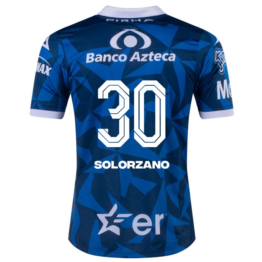 Men Football Aisha Solórzano #30 Blue Away Jersey 2023/24 T-Shirt
