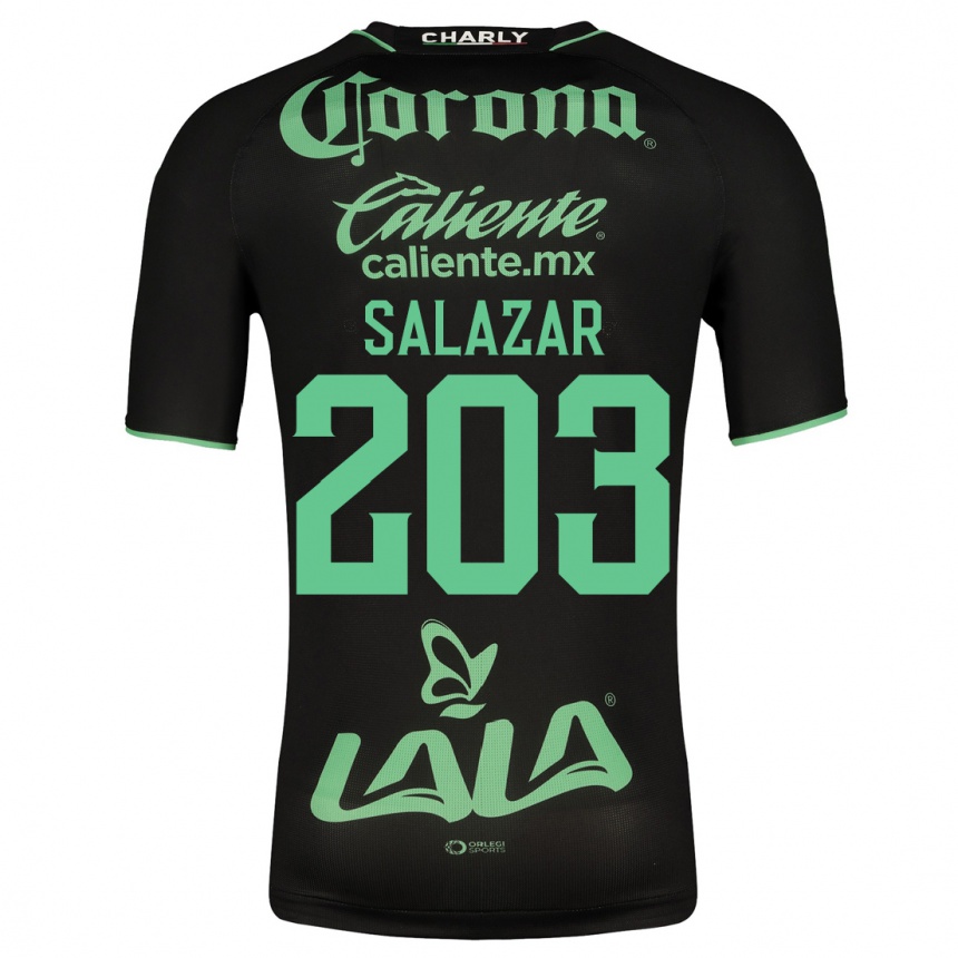 Men Football Roberto Salazar #203 Black Away Jersey 2023/24 T-Shirt