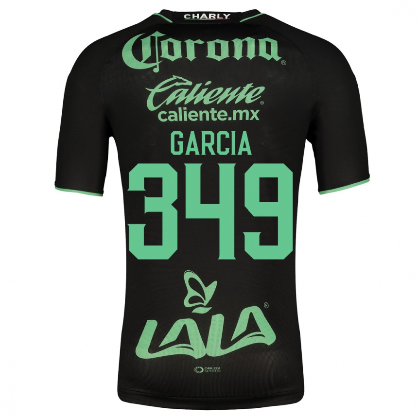 Men Football Diego García #349 Black Away Jersey 2023/24 T-Shirt