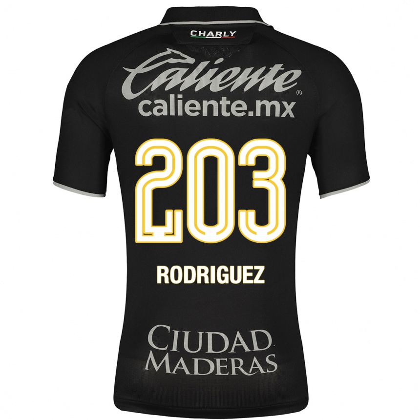Men Football César Rodríguez #203 Black Away Jersey 2023/24 T-Shirt