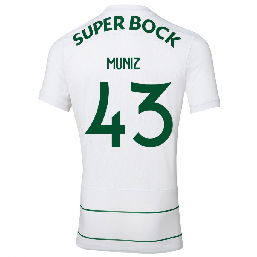 Men Football João Muniz #43 White Away Jersey 2023/24 T-Shirt