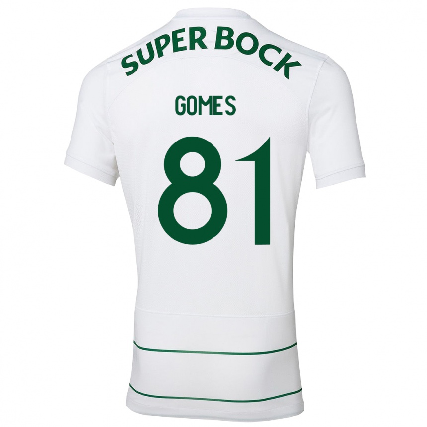 Men Football Salvador Gomes #81 White Away Jersey 2023/24 T-Shirt