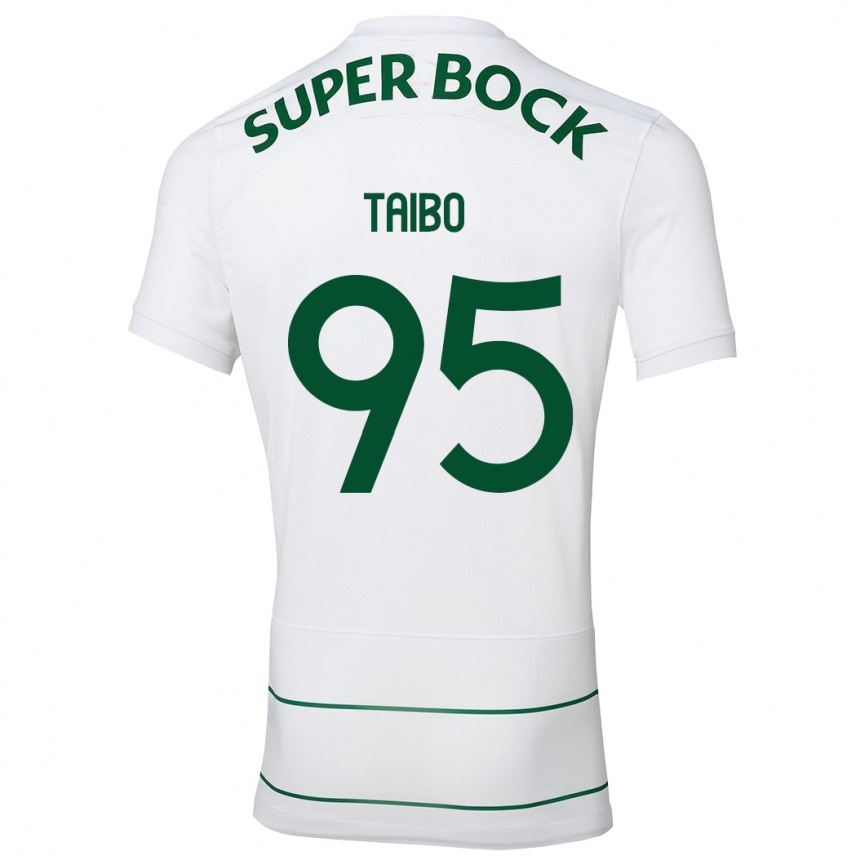 Men Football Lucas Taibo #95 White Away Jersey 2023/24 T-Shirt