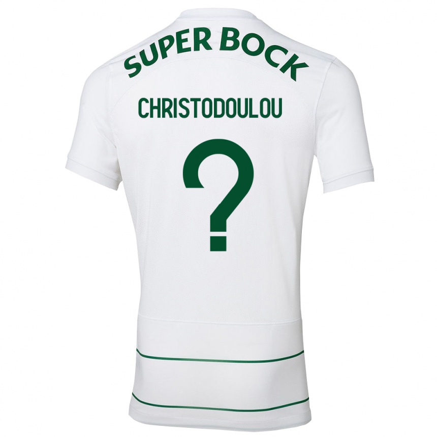 Men Football Argyris Christodoulou #0 White Away Jersey 2023/24 T-Shirt