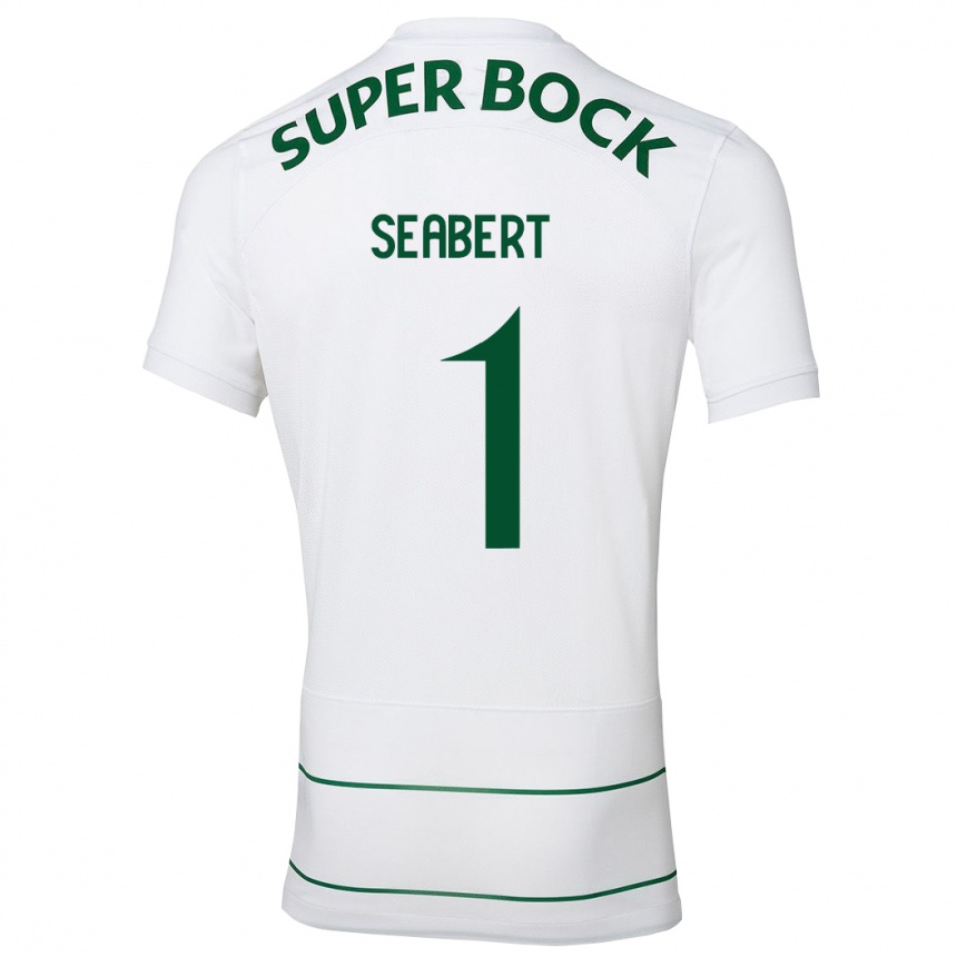 Men Football Hannah Grace Seabert #1 White Away Jersey 2023/24 T-Shirt